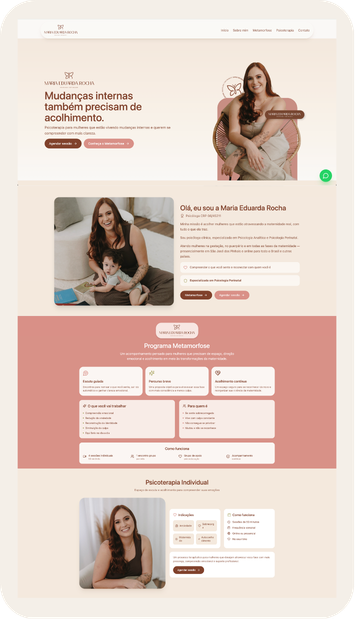 Landing page Psicóloga Maria Eduarda